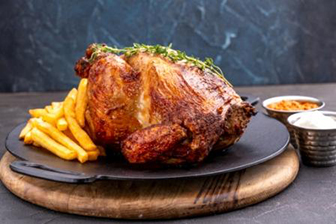 Slow-roasted to juicy perfection, bringing out rich, authentic flavors in every bite.
Tender, succulent, and freshly carved for a truly satisfying experience.